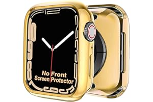BOTOMALL Compatible with Apple Watch Bumper Case 45mm Series 9 Series 8 Series 7 Soft Flexible TPU Thin Lightweight Protective Cover for iWatch [NO Front Screen Protector]