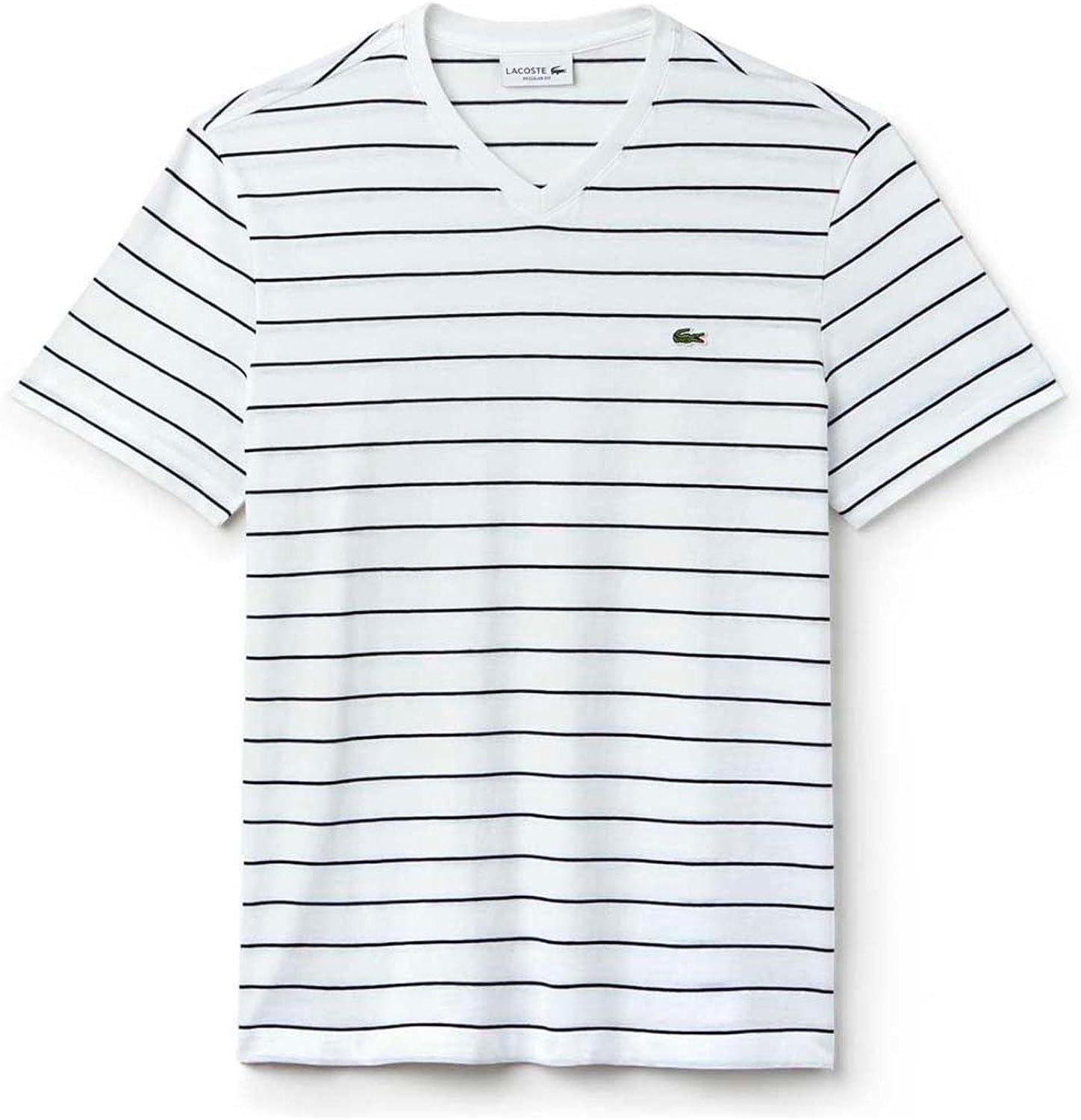 t shirt rayé lacoste