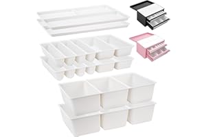 LUVCOSY 6 Packs Tool Box Organizer Tray Divider Set Compatible with Kobalt 2-Drawer Mini ToolBox, Tool Desk Drawer Organization, Pefect for Storing Small Gadgets Parts, Toolbox accessories (Box Not Included)
