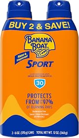 Banana Boat Ultra Mist Sport SPF 30 Broad Spectrum Twin Pack 6 oz view 1