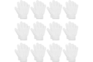 ONESING 12 Pairs Kids Gloves - Warm Knitted Winter Gloves Bulk for Girls Boys | Children Gloves Designed for Cold Weather