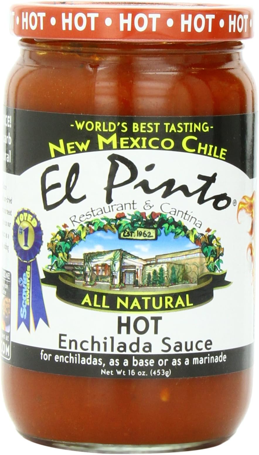 El Pinto Enchilada Sauce, Hot, 16 Ounce (Pack of 6)