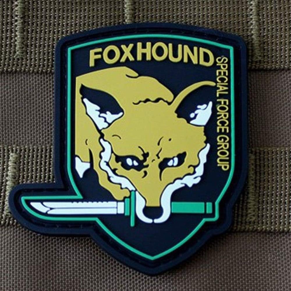 Amazon Co Jp Foxhound Fox Hound Special Group Pvc 3d ゴム メタル ギア ミリタリー バッジ エンブレム パッチ パッチワーク ニードルワーク 縫製パッチ バックパック ジャケット用 ジュエリー