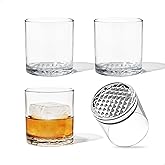 TOSSWARE RESERVE 12oz Old Fashion SET OF 4, Premium Quality, Dishwasher Safe & Heat Resistant Unbreakable Plastic Whiskey Glasses