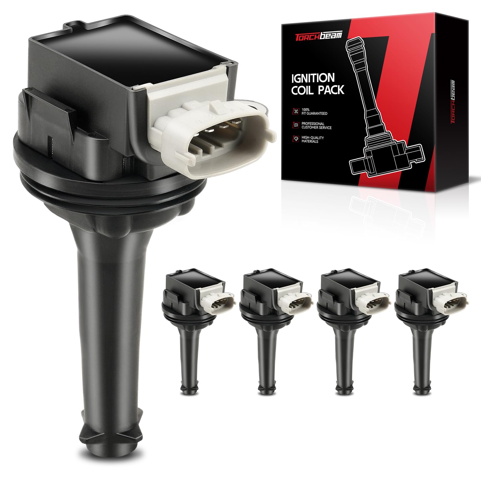 Torchbeam UF517 Set of 5 Ignition Coil Packs Fit