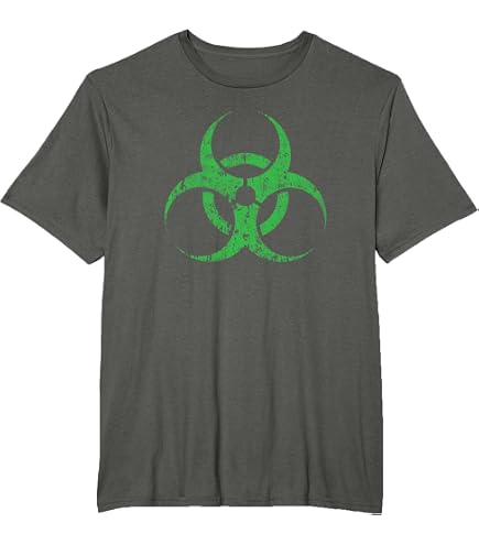Amazon.com: Biohazard T-Shirt T-Shirt, Men's Big and Tall, Asphalt
