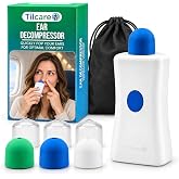 Ear Pressure Relief Device by Tilcare: Electric Ear Popper &amp; Eustachian Tube Unclogger for Flying and Colds, USB-C, 3 Tips