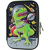 Dinosaur Pencil Case For Kids Cool Pen Box Cute School Supplies Organizer Big Capacity Large Storage Stationery Pouch For Boys Girls Teens Students