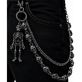 Miglaja Wallet Chain -Chains for Pants Jeans Purse Bag, Punk Gothic Style，Suitable for Parties/Stage Performances/Everyday Wear, emo Y2K Goth Accessories