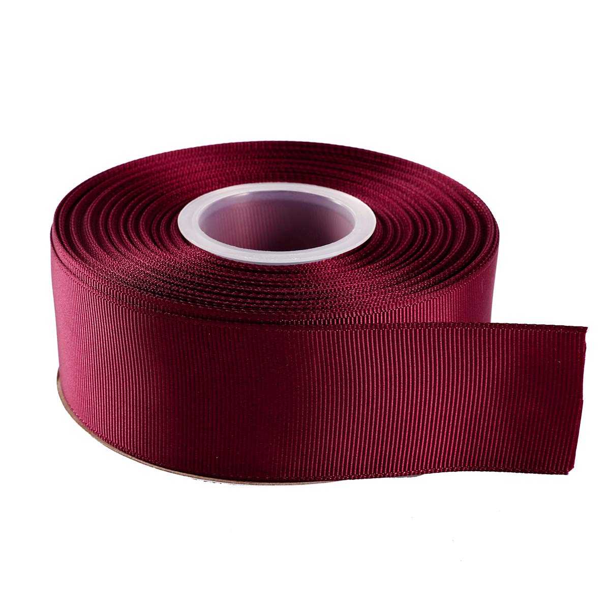 ITIsparkle 38mm Grosgrain Ribbon 22 Meters-Roll Set for Gift Wrapping Cake Decoration Party Favor Hair Braids Hair Bow Baby Shower Decoration Floral Arrangement Craft Supplies, Burgundy Ribbon