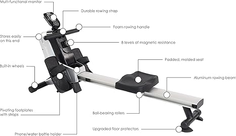 stamina magnetic rowing machine