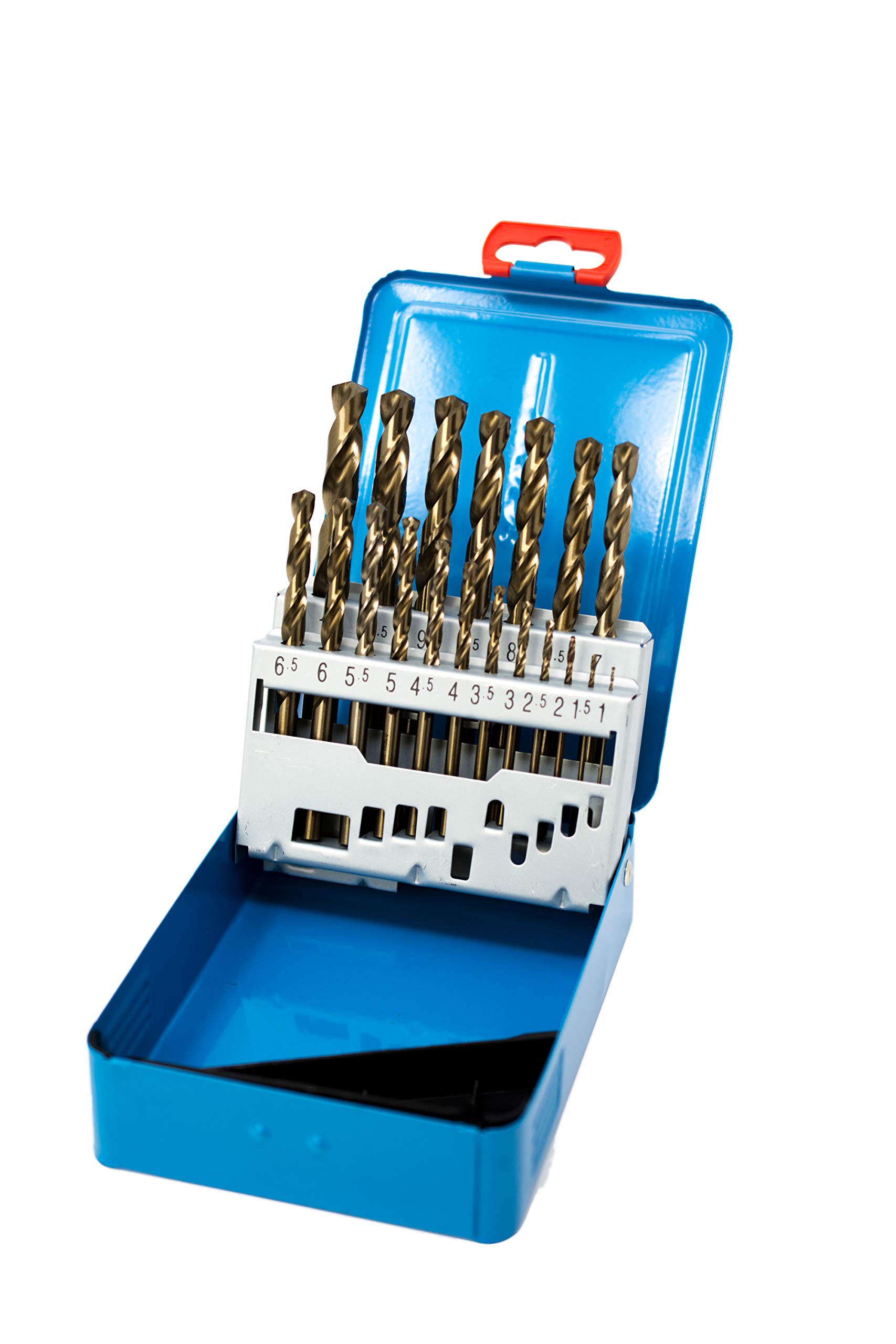 Presto 09501M19 Cobalt High Speed Steel Jobber Drill Set,1mm - 10mm x 1.0mm increments (19 drills)