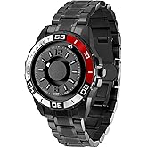 EUTOUR Mens Watches Men Magnetic Watches PVD Dial Swiss Quartz Watch Stainless Steel Strap Dial 40mm