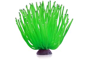 Emotionlite Aquarium Plants, Artificial Fish Tank Resin Decorations Decor Green Sea Urchins 1 Pack