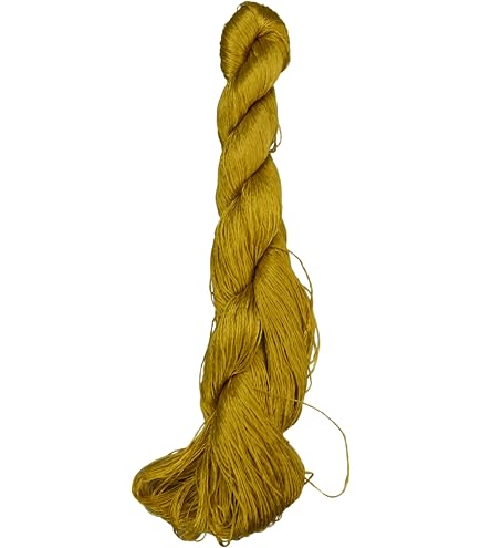 Fil à Broder En Soie Naturelle GENPICONG – 400 M, Soyeux Et Léger Pour Tricot Et Crochet - 10