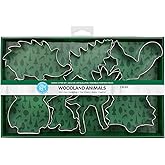 R&M International Woodland Animal Cookie Cutter Set, Silver
