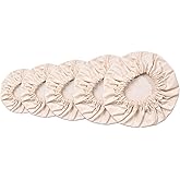 Set of 5 Linen Food Bowl Storage Covers ~ Stretchable Dish Can Lids, Fruit Vegetable Meat Preservation Fresh Keeping Bread Proofing Cover | 100% Natural Cotton and Washable
