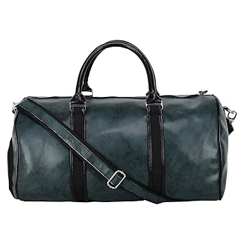 Novex Stylish PU Duffel Bag (Green)