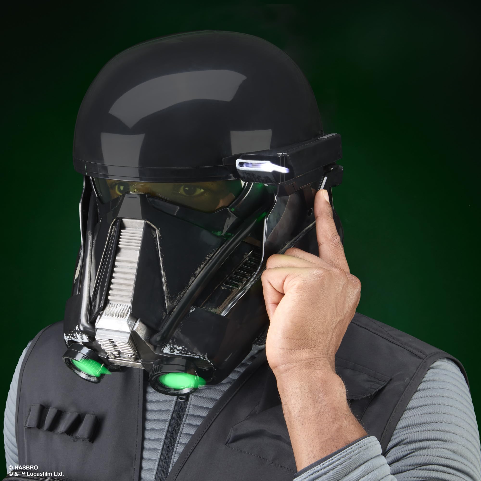 Star Wars The Black Series Imperialer Death Trooper elektronischer Premium Helm, Rollenspielartikel für Erwachsene 7