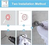 bgl Round Copper Wall Hooks Set 5 Modern Minimalist Heavy Duty Coat Bathroom view 6