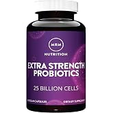 MRM Nutrition Extra Strength Probiotics - 25 Billion Cells - 30 Servings | Supports Intestinal, GI, &amp; Immune Health for Women &amp; Men, Prebiotic, Probiotic, &amp; Postbiotic Supplement, 16 Strains, Vegan