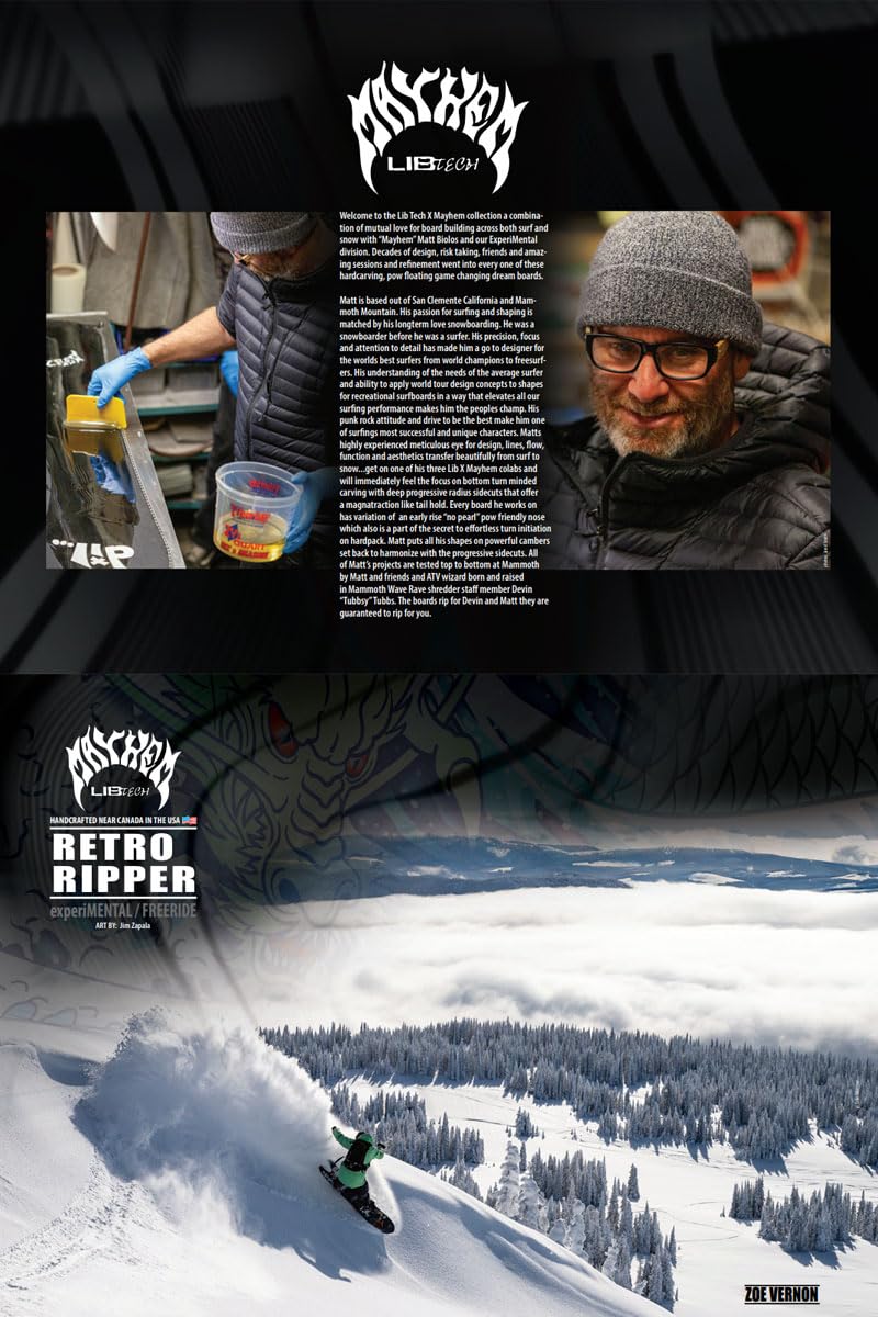 未使用 LIBTECH MAYHEM Lost Retro Ripper 156 LIB TECH MAYHEM RETRO RIPPER | Fresh Farm Shop