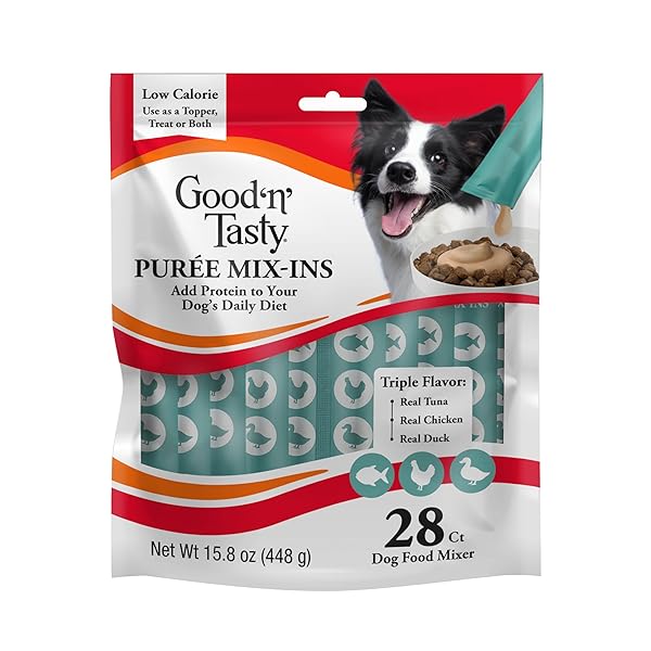 GOOD ‘N’ TASTY TRIPLE FLAVOR PUREE MIX-INS DOG...