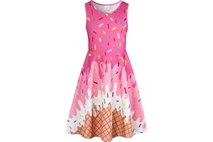 BFUSTYLE Girls Dress Sleeveless Casual Floral Sundress for Girl 4-15 Years