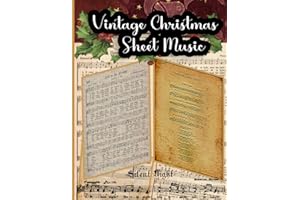 Vintage Christmas Sheet Music: Over 20 Patterns | 40 Pages Features A Distinct Aesthetic for your DIY Christmas ornament, Cra