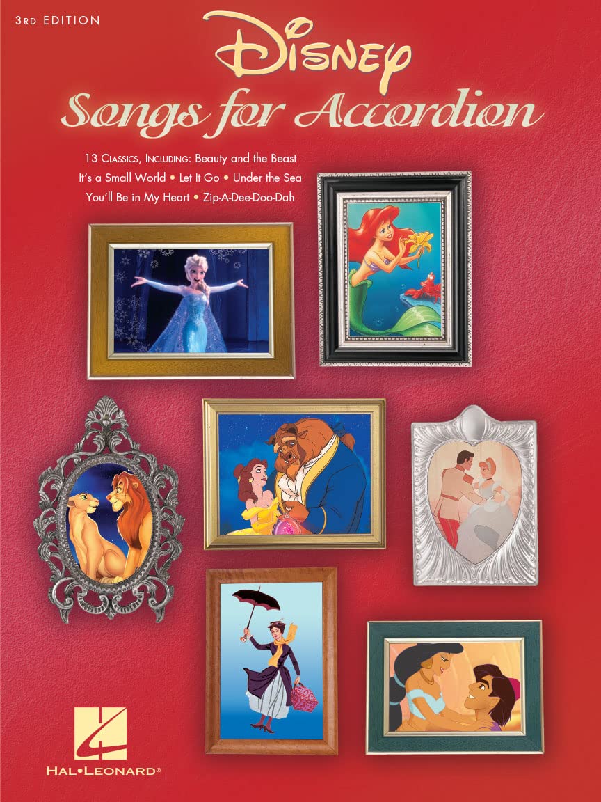 Disney Songs for Accordion.: 3rd Edition - 13 Classics