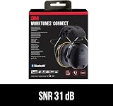 3M WorkTunes Connect Bluetooth Hearing Protector Earmuffs 90543EC1 Black view 3