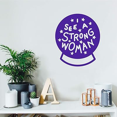Buy Vinyl Wall Art Decal I See A Strong Woman 26 X 22 Modern Magic 8 Ball Stars Witchy Girly Trendy Home Bedroom Living Room Indoor Outdoor Apartment Household