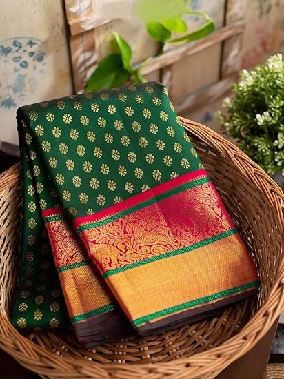 Banarasi Silk Saree For Women's With Blouse Piece