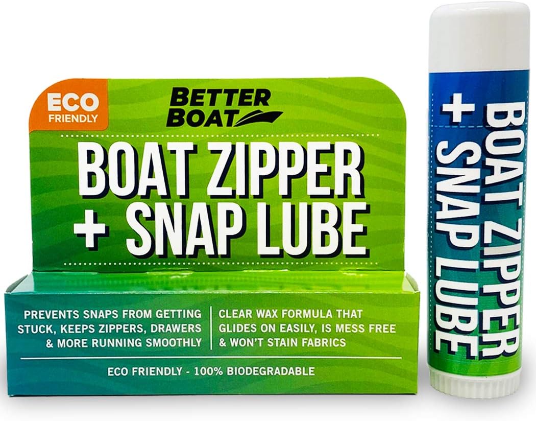 Amazon Com Zipper Lubricant And Zip Wax Marine Grade Lube Stick Apply With Ease Boat Canvas Bimini Snap Coolers Wetsuit And Drysuit No Oil Mess Sports Outdoors