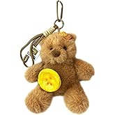 CIATOO Teddy Bear Plush Keychain for Backpack,4.7 Inch Keychain Purse Charm Pendant Gift for Women