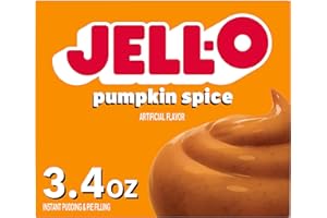 Jell-O Pumpkin Spice Artificially Flavored Instant Pudding & Pie Filling Mix, 3.4 oz Box