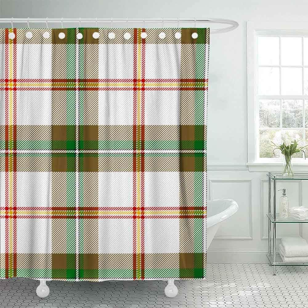 Amazon Com Jacrane Christmas Shower Curtain Waterproof Shower