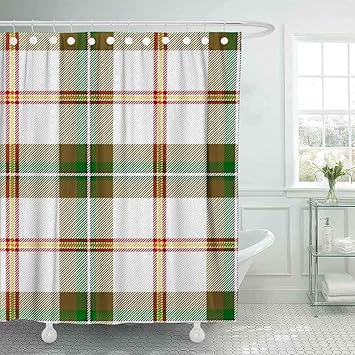 Amazon Com Jacrane Christmas Shower Curtain Waterproof Shower