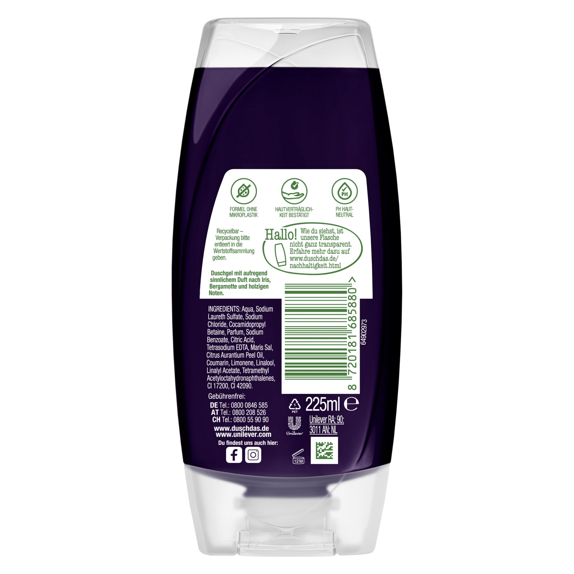 Duschdas Duschgel Night Out Urban Vibe mit verwöhnendem Duft sorgt für einen sinnlich erfrischten Start in die Nacht 225 ml 3