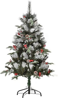 Árbol de Navidad Artificial 150 cm con 440 Ramas 39 Piñas Verde