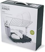 Joseph Joseph Y-Rack 2-Tier Dish Drying Rack with Utensil Holder Gray view 5