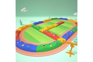 MOCUTEEN Kids Balance Beam Toddler Stepping Stones Max Load 220LBS Non-Slip Textured Surface & Rubber Pads Bottom Promote Agility Coordination Five Star Pattern