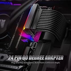 AsiaHorse ATX 24 Pin 90 Degree Adapter, Computer