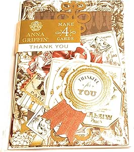 Amazon.com: Anna Griffin THANK YOU Card-making Kit | Makes ...
