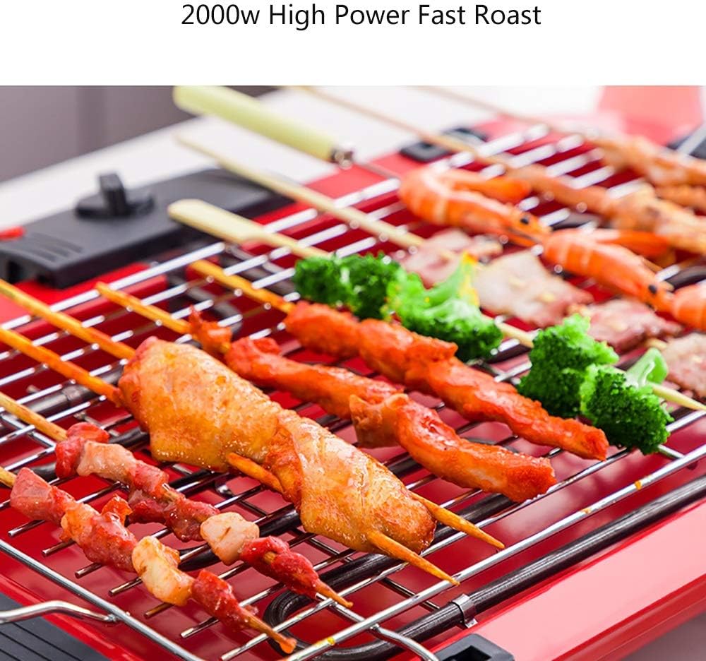 review Nologo W-XS1 Electric Grill,2000W High-Power Fast Grilling,Can Be Fried and Grilled A Variety of Delicious,Suitable for Home Kitchen and Outdoor Barbecue,Convenient