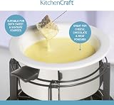 KitchenCraft 3 in 1 Fondue Set with Colour Coded Forks Silver view 5