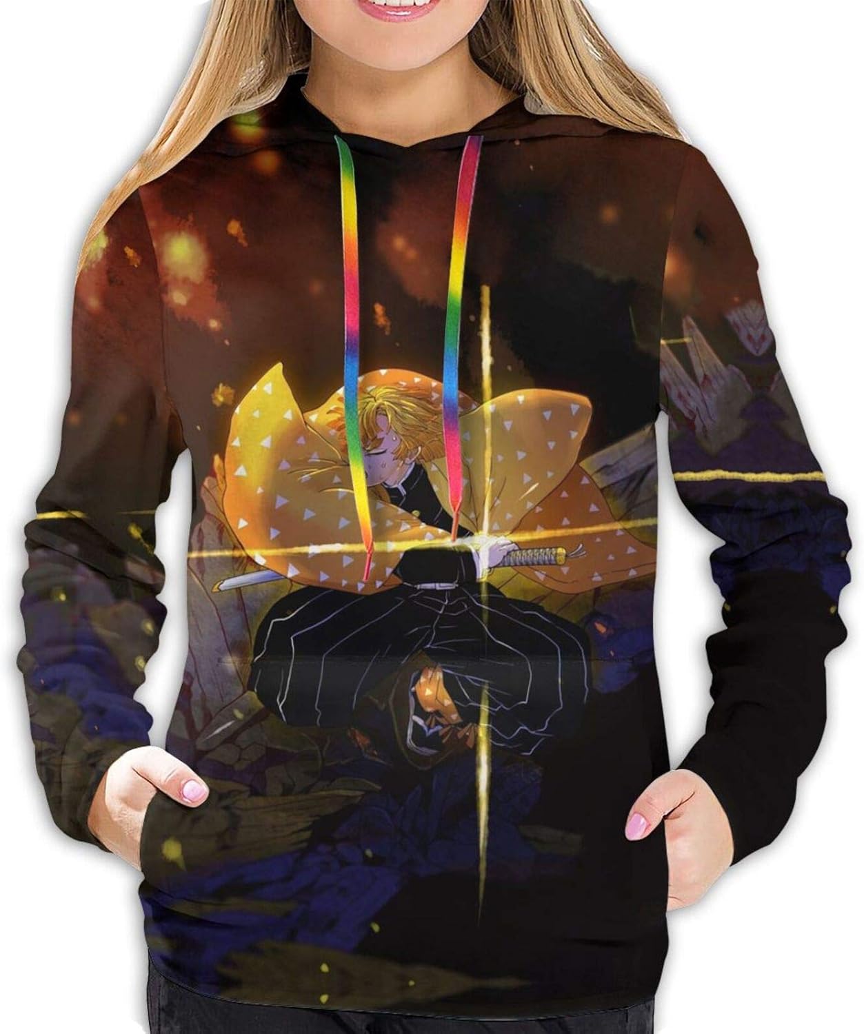 Amazon.com: Demon Slayer Hoodies Nezuko Pullover Hoodie Tanjiro Soft Sweatshirt Inosuke Hooded 