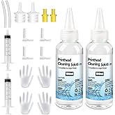 Printhead Cleaning Kit 200ML, Printer Head Cleaning Solution for Epson Ecotank HP Canon Brother Inkjet Printers, High Efficie