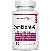 PEScience Symbiont-GI Gut Health Capsules, 90 Capsules, 30 Day Supply | Zinc Carnosine Pepzin GI, Shelf Stable Probiotic, Digestive Enzymes, Slippery Elm Bark