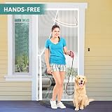 SMALUCK Magnetic Door Screen 80x200 cm White Heavy Duty Fly Mesh with Magnets view 5